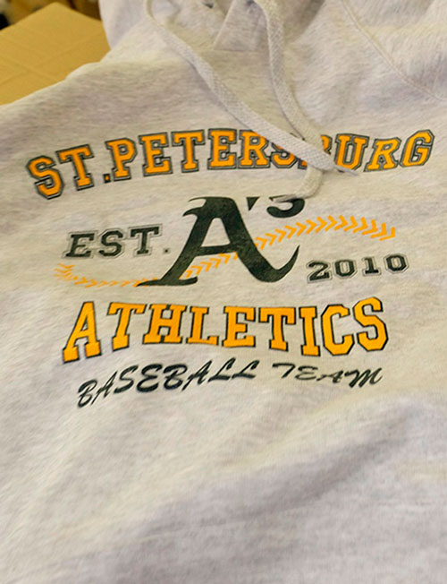 прямая печать на толстовках