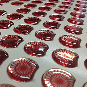 Объемные полимерные наклейки