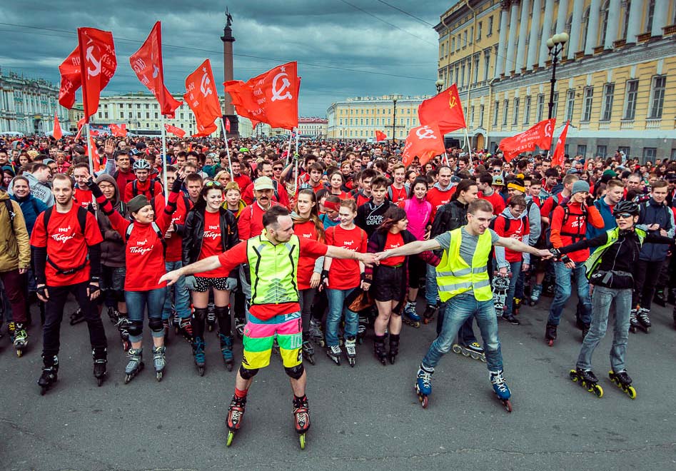 роллеры в наших футболочках