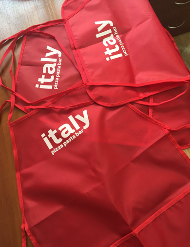 фартуки с названием ресторана